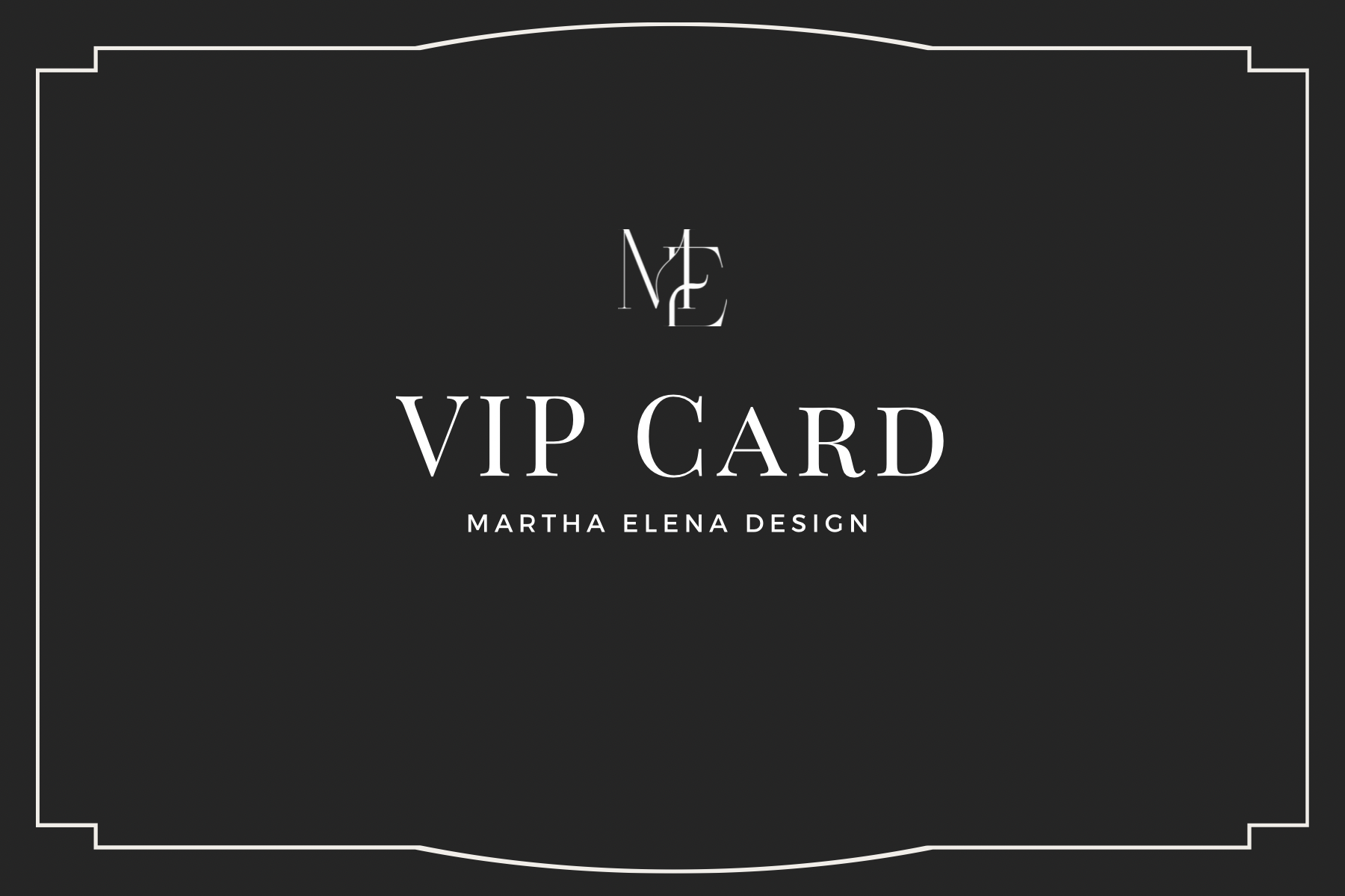 VIP Card Martha Elena Design